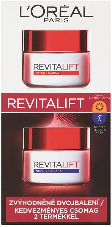 Набір - L'Oreal Paris Revitalift Classic Duopack (d/cr/50ml + n/cr/50ml) — фото N2