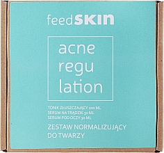 Парфумерія, косметика Набір - Feedskin Acne Regulation (ton/100ml + f/serum/30ml + eye/seum/30ml)