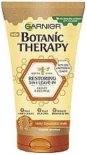 Несмываемый крем для волос "Мёд и прополис" - Garnier Botanic Therapy Restoring 3 in 1 Leave-In Honey & Beeswax — фото N1
