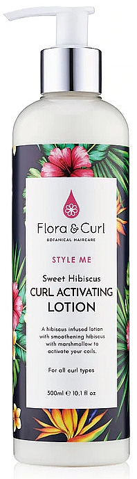 Активувальний лосьйон для кучерявого волосся - Flora & Curl Style Me Sweet Hibiscus Curl Activating Lotion — фото N1