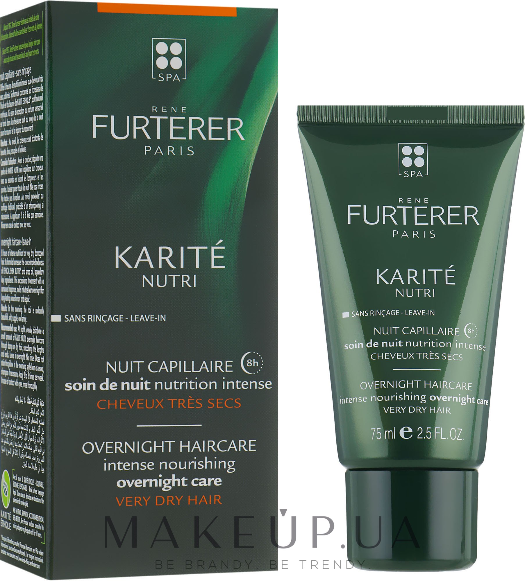 Ночной крем для волос - Rene Furterer Karite Nutri Overnight Haircare Intense Nourishing Overnight Care — фото 75ml