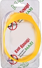 Браслет-репеллент Макси 100 мм, с маслом цитронеллы, желтый - Кыш Комар! №1 — фото N1