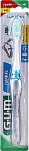 Зубная щетка "Travel", мягкая, синяя - G.U.M Soft Toothbrush — фото N1