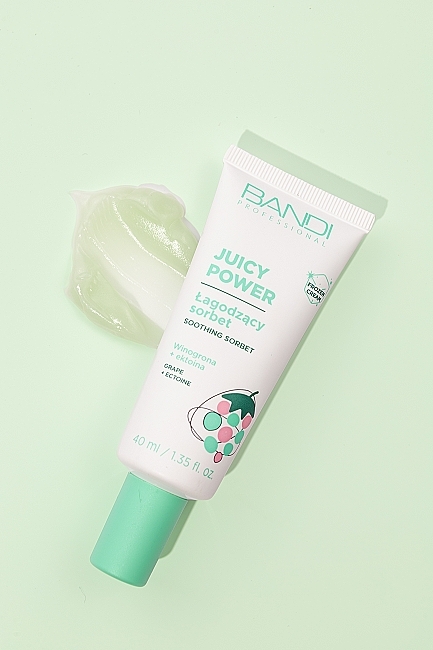 Успокаивающий сорбет для лица - Bandi Professional Juicy Power Soothing Sorbet Grape + Ectoine — фото N3