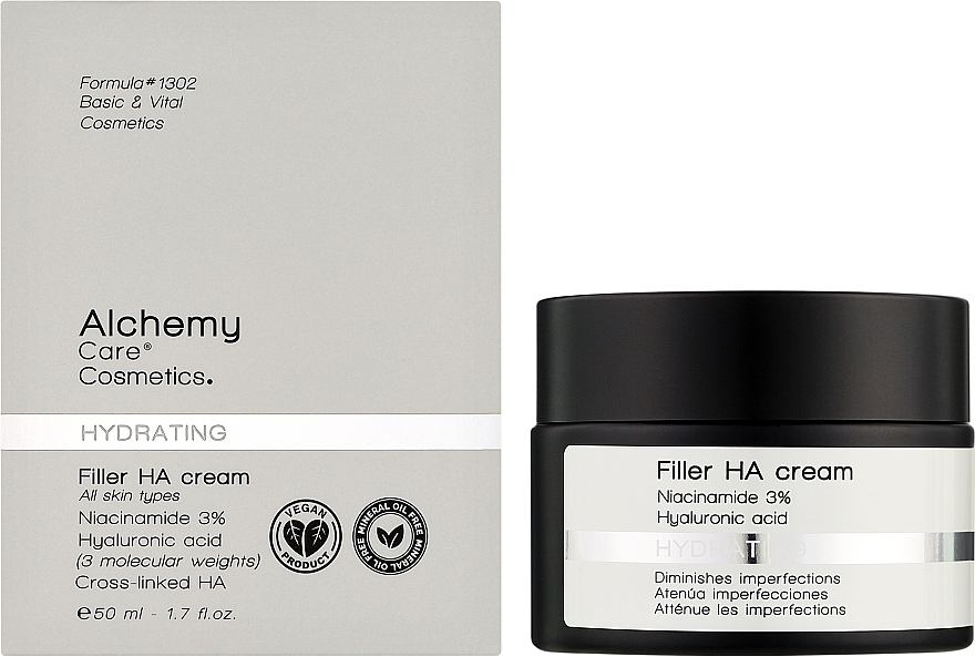 Зволожувальний крем-філер для обличчя - Alchemy Care Cosmetics Hydrating Filler HA Cream — фото N2