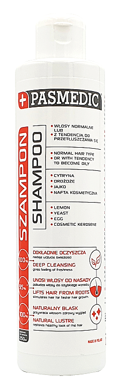 Шампунь для нормального й жирного волосся - Pasmedic Shampoo — фото N1