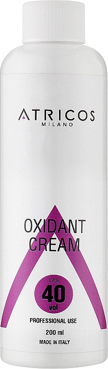 Оксидант-крем для фарбування та освітлення пасом - Atricos Oxidant Cream 40 Vol 12% — фото N2