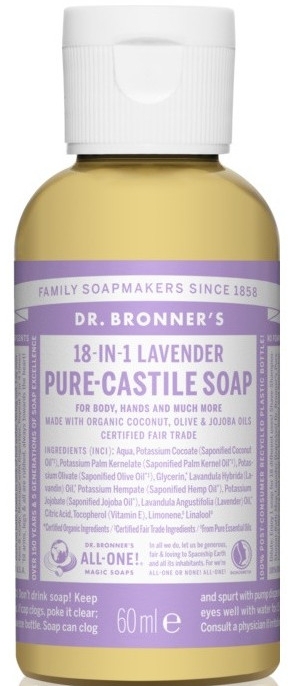 Жидкое мыло "Лаванда" - Dr. Bronner’s 18-in-1 Pure Castile Soap Lavender — фото N1
