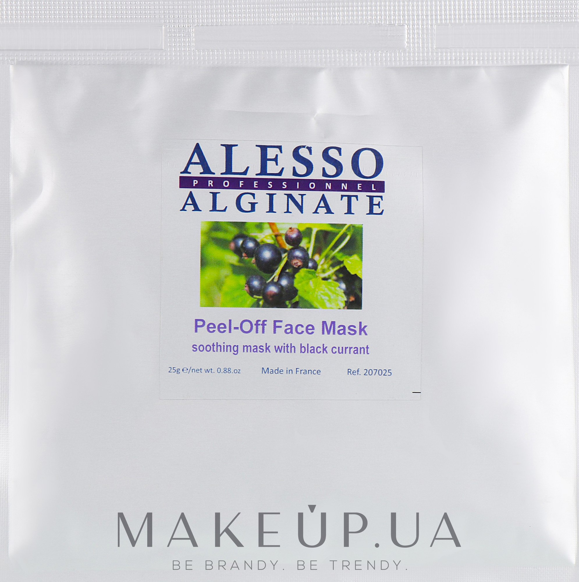 Маска для лица альгинатная, успокаивающая c черной смородиной - Alesso Professionnel Alginate Peel-Off Face Mask  — фото 25g