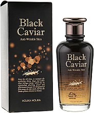 Антивіковий тонер з чорною ікрою - Holika Holika Black Caviar Antiwrinkle Skin — фото N1
