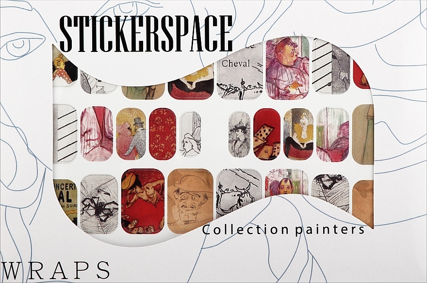 Дизайнерские наклейки для ногтей "Toulouse" - StickersSpace — фото N1