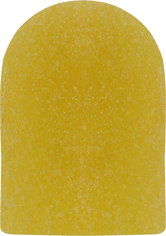 Колпачок желтый, диаметр 10 мм, абразивность 240 грит, CY-10-240 - Nail Drill — фото N1