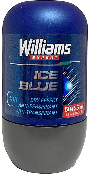 Шариковый дезодорант - Williams Expert Ice Blue Roll-On Anti-Perspirant — фото N1