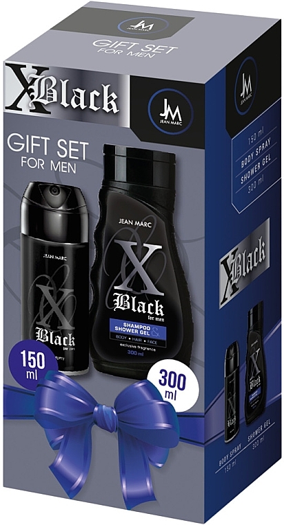 Набор - Jean Marc X Black (deo/150ml + gel/300ml) — фото N1