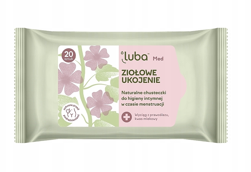 Серветки для інтимної гігієни "Трав'яна безтурботність" - Luba Wipes Natural Wipes — фото N1