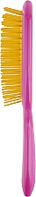Расческа для волос, розовая с желтым - Janeke Superbrush — фото N2