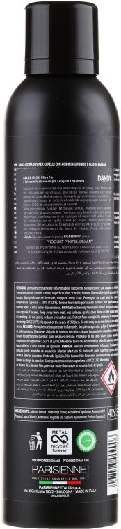 Лак для волосся сильної фіксації з гіалуроновою кислотою - Dandy Hair Spray Extra Dry Ultra Fix — фото N2