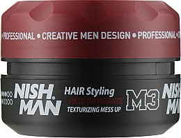 Паста для волосся, матова - Nishman Hair Styling Matte Paste M3 — фото N2