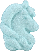 Парфумерія, косметика Бомбочка для ванни "Єдиноріг", блакитна - IDC Institute Bath Fizzer Unicorn