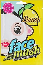 Маска для обличчя, з екстрактом лимона - Bling Pop Lemon Vitamin & Brightening Mask — фото N1