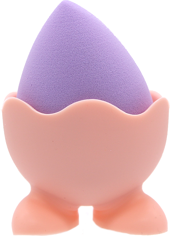 Спонж для макияжа на силиконовой подставке, PF-58, фиолетовый - Puffic Fashion (цвет подставки в асс.) — фото N5