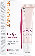 Антивіковий крем для повік - Lancaster Total Age Correction Complete Anti-aging Eye Cream SPF15 — фото N2