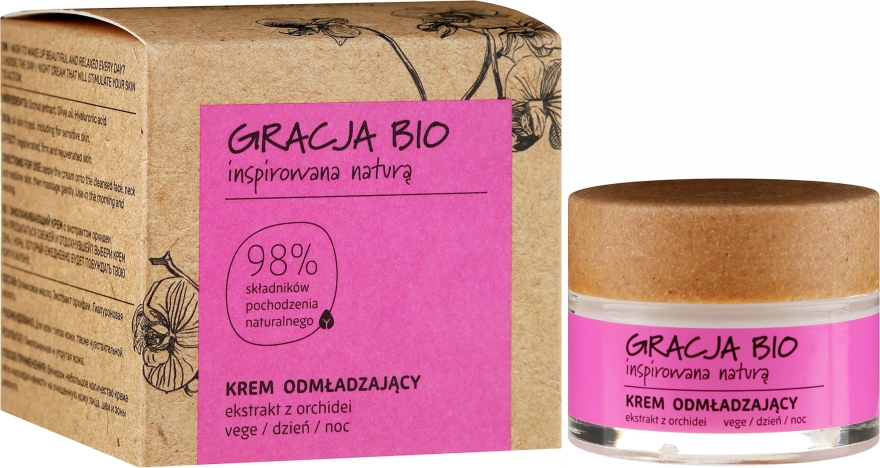 Омолоджувальний крем для обличчя з екстрактом орхідеї - Gracja Bio Face Cream
