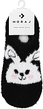 Духи, Парфюмерия, косметика Женские носки CDC350-526, 1 пара, черные с зайчиком - Moraj