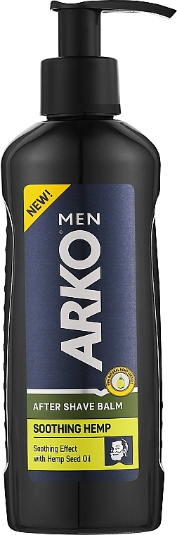 Бальзам после бритья с маслом семян конопли - Arko Men Soothing Hemp After Shave Balm — фото N1