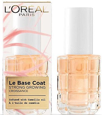 Укрепляющее покрытие для ногтей - L'Oreal Paris Le Base Coat Strong Growing — фото N1