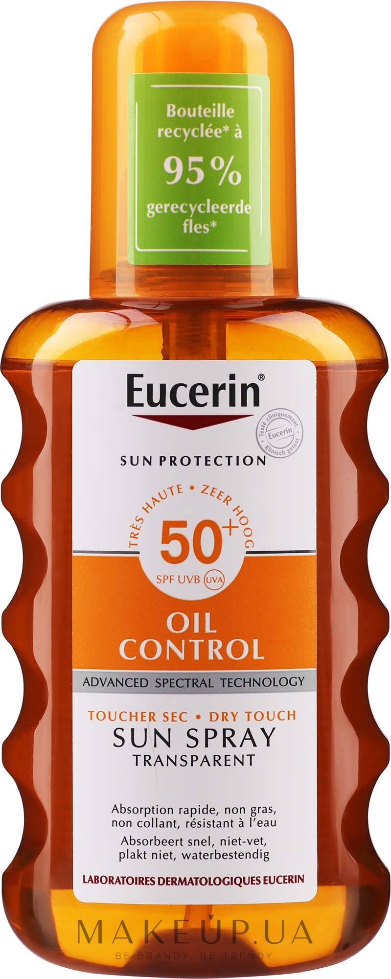 Сонцезахисний спрей для тіла SPF50+ - Eucerin Sun Spray SPF50+ — фото 200ml