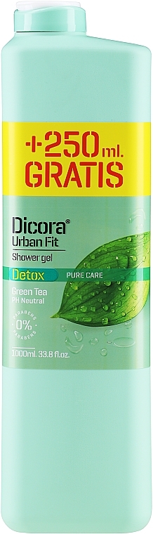 Гель для душу "Зелений чай" - Dicora Detox Green Tea — фото N1