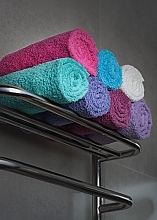 Набір рушників для обличчя, біле та бузкове "Twins" - MAKEUP Face Towel Set Lilac + White — фото N5