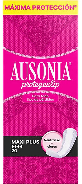 Ежедневные прокладки, 20 шт - Ausonia Protegeslip Maxi Plus — фото N1