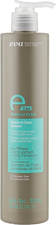 Крем-контроль для вирівнювання волосся - Eva Professional E-line Control Liss Cream — фото N1