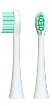 Парфумерія, косметика Змінна насадка для звукової зубної щітки, м'яка, біла, 2 шт. - Feelo PRO White Soft