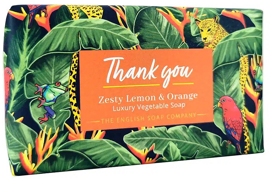 Мыло "Пикантный лимон и апельсин" - The English Soap Company Occasions Collection Zesty Lemon & Orange Thank You Soap — фото N1