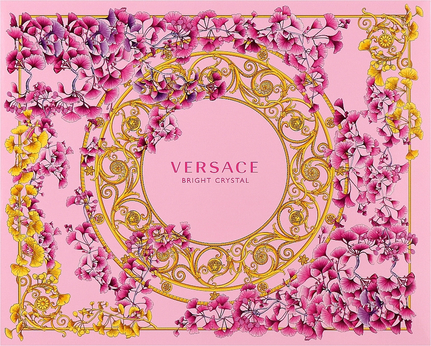 Versace Bright Crystal - Набор (edt/50ml + b/l/50ml + s/g/50ml) — фото N1