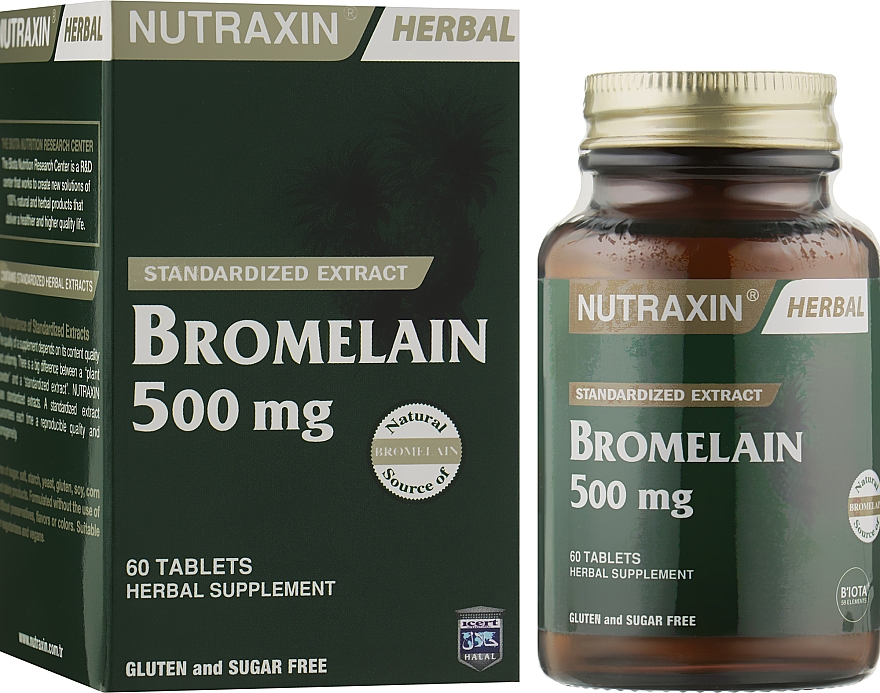 Растительная добавка "Бромелайн" - Nutraxin — фото N2