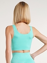 Топ безшовний на широких бретельках "Tank Top", mint - Giulia — фото N4