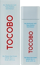 УЦЕНКА Увлажняющее солнцезащитное крем-молочко - Tocobo Bio Watery Sun Cream SPF50+ /PA + + + + * — фото N2