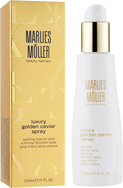 Сухий спрей для волосся, з екстрактом чорної ікри - Marlies Moller Luxury Golden Caviar Spray — фото N1