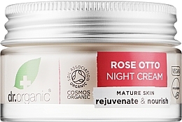 УЦІНКА Крем для обличчя, нічний "Троянда" - Dr. Organic Rose Night Cream * — фото N1