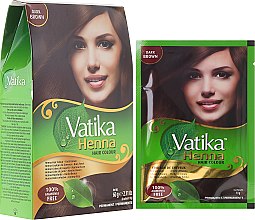 Парфумерія, косметика Фарба для волосся, на основі хни - Dabur Vatika Henna Hair Colour