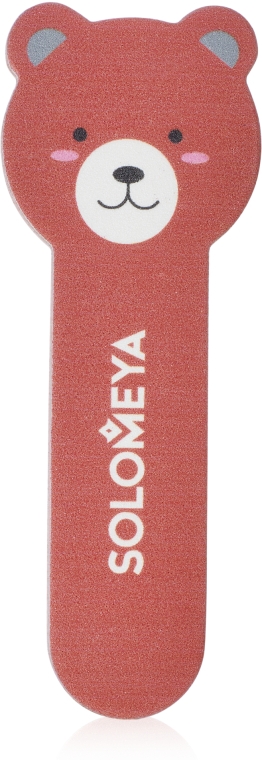 Пилка для нігтів "Ведмежатко", 180/220 гріт  - Solomeya Nail File — фото N1