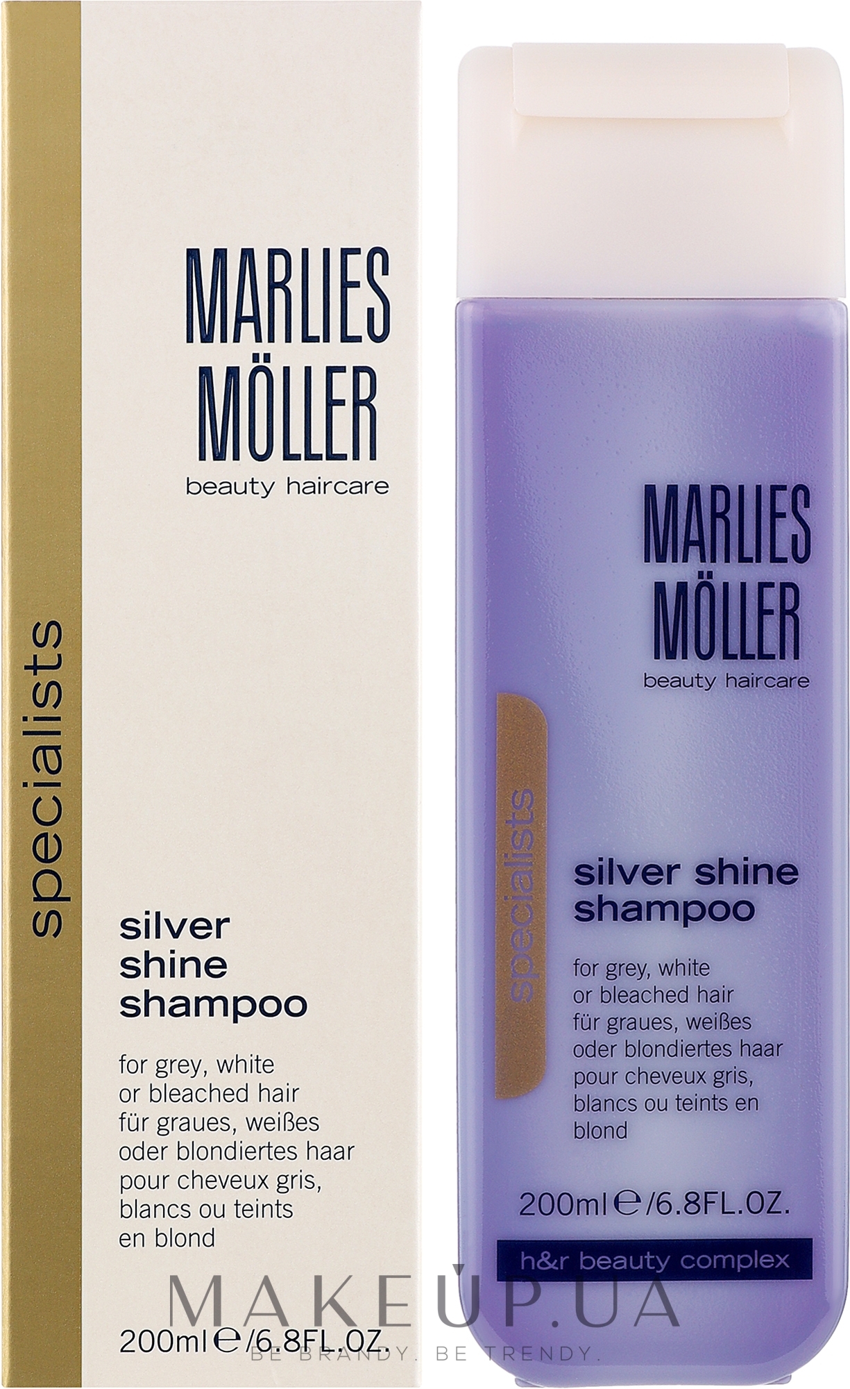 Шампу­нь для блондинок проти жовтизни волосся - Marlies Moller Specialist Silver Shine Shampoo — фото 200ml