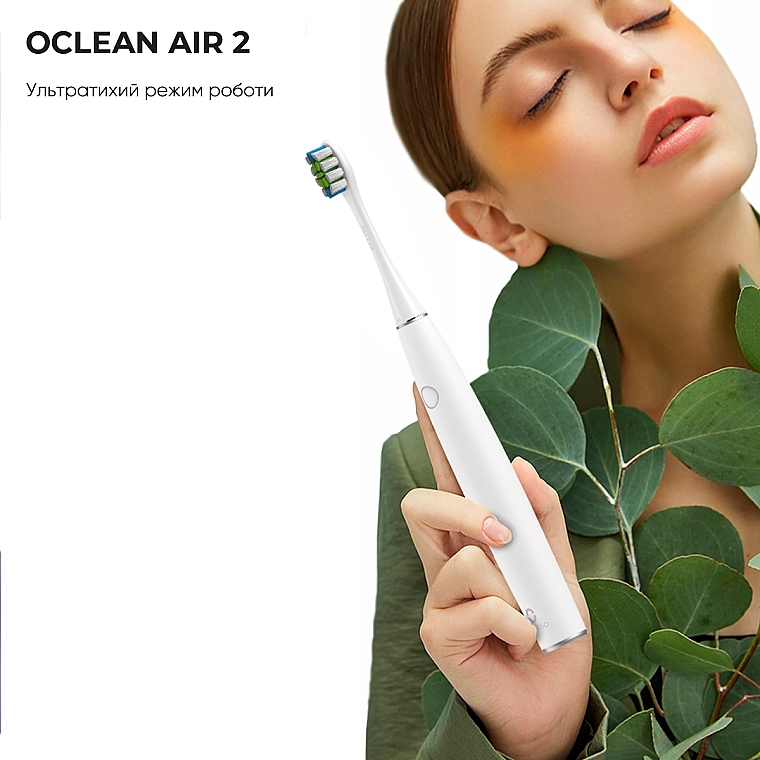 Електрична зубна щітка Oclean Air 2T White, футляр, настінне кріплення - Oclean Air 2T Electric Toothbrush White — фото N15
