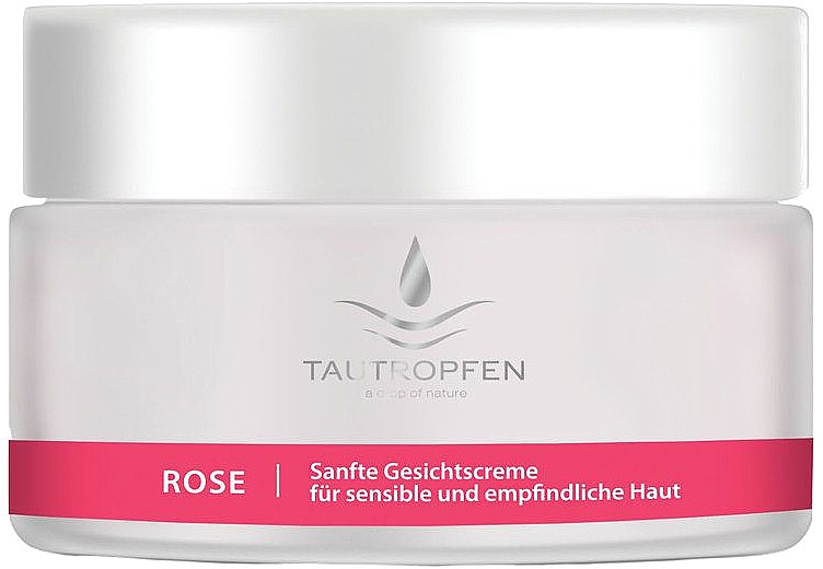 Заспокійливий крем для обличчя з трояндою - Tautropfen Rose Gentle Facial Cream — фото N1