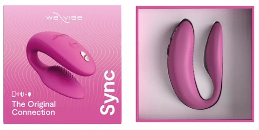 Вібратор для пар, рожевий - We-Vibe Sync 2 Pink — фото N1