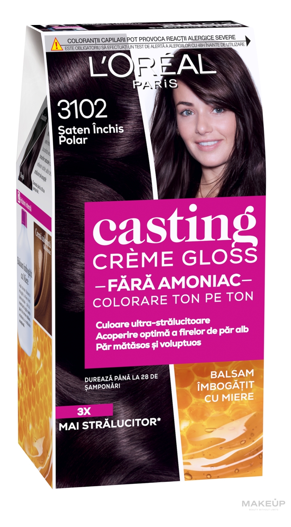 УЦЕНКА Краска для волос - L'Oreal Paris Casting Creme Gloss * — фото 3102 - Холодный темно-каштановый